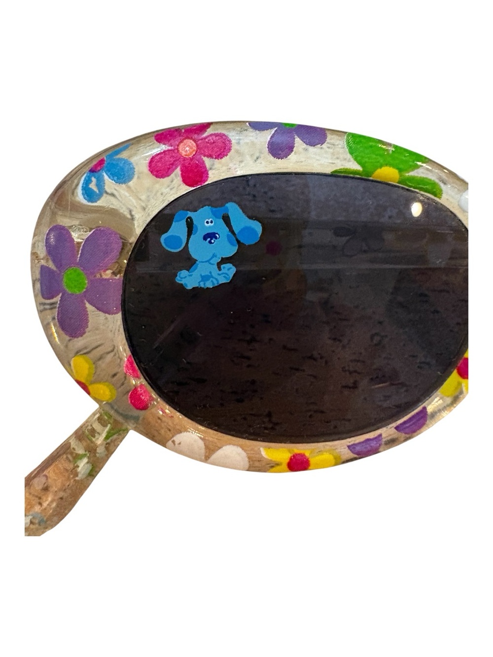Vintage 2000s Blues Clues Clear Floral Baby Sunglasses Viacom Y2K - Picture 2 of 4
